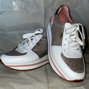 MICHAEL Michael Kors Monique Trainer Glitter Fabric Sneakers